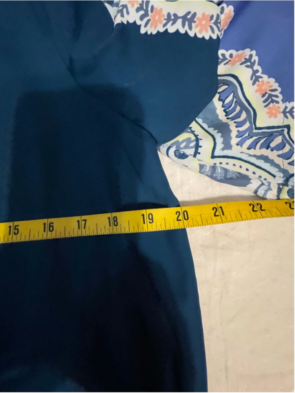 Women's Chico's Blue Paisley Print Kaftan Cover-Up One Size